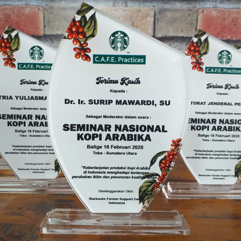 C.A.F.E Practices Arabica Coffee Acrylic Award Plaque